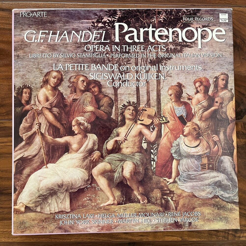 G.F. Handel Partenope La Petite Bande Kuijken 4xLP Box 1979 Pro Arte 1C 4PAL4000